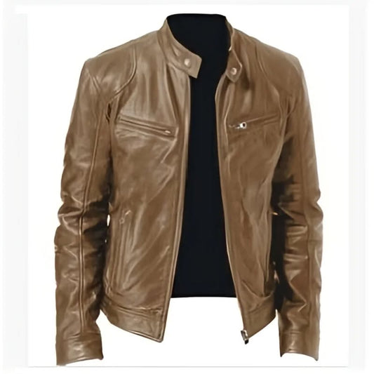 Classic Leather Jacket For Men