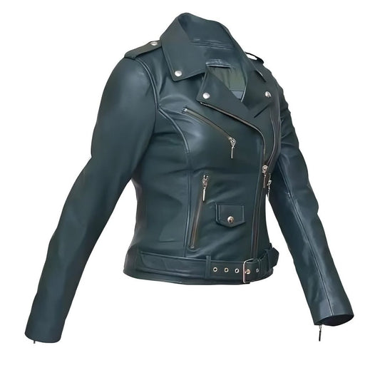 The Green Knight - Leather Jacket For Women