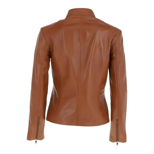 Embrace The Legacy - A Brown Leather Jacket With A Vintage Soul - For Women