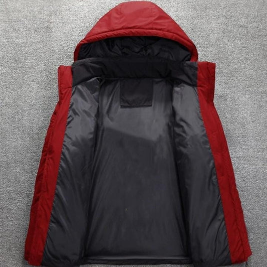 Santas Secret Red Hooded Puffer jacket - Unisex